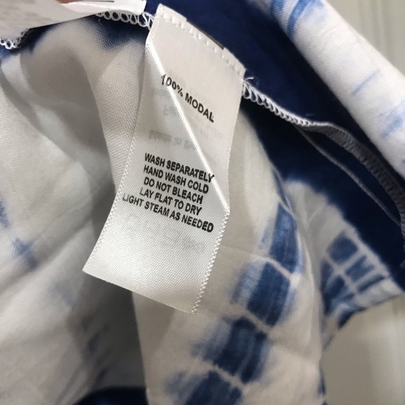 Emerson Fry Drawstring Skirt Tie Dye Indigo - Picture 4 of 5